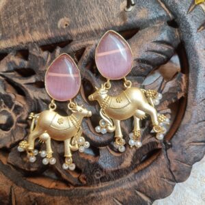 Kamdhenu Earrings Pink