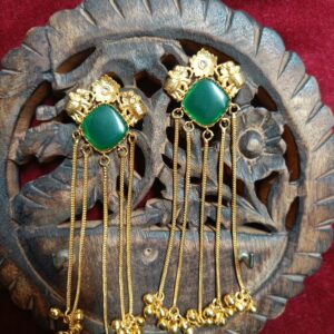 Panna Gajraj Tassels Earrings