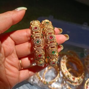 Ruhika Heritage Rajwadi bangles Pair(2 bangles)