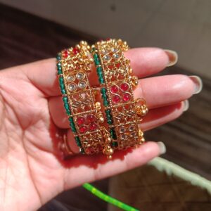 Meera Rajwadi bangles Pair(2 bangles)