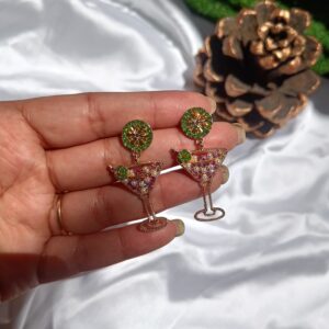Cocktail Glass earrings