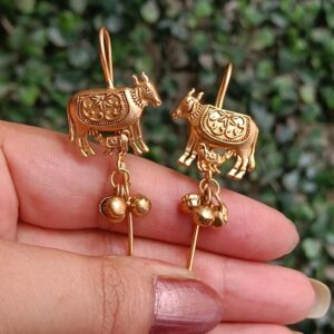 Cow motifs bugadi earrings
