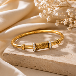 Anti Tarnish bracelet with American diamond