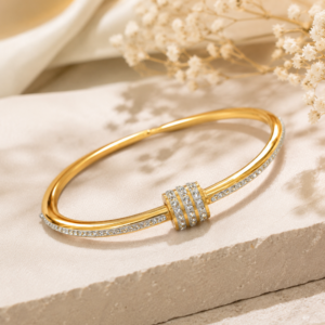 Anti Tarnish bracelet with American diamond