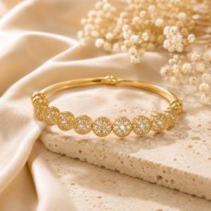 Anti Tarnish bracelet with American diamond