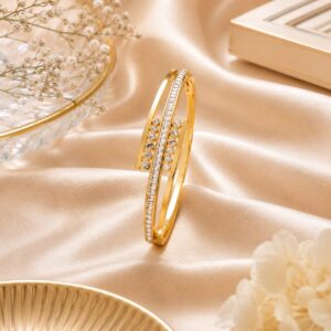Anti Tarnish bracelet with American diamond