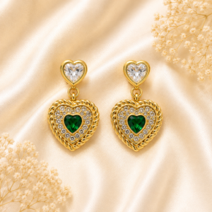 heart shaped Anti Tarnish earrings