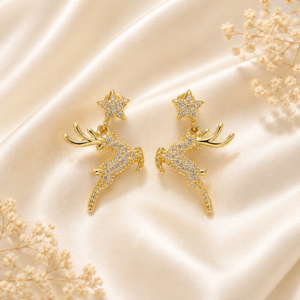Rain deer Anti Tarnish earrings