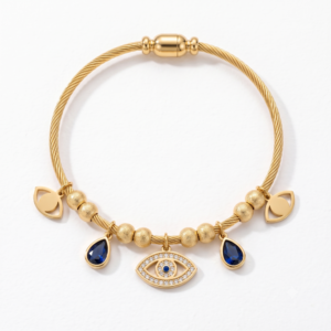 Evil Eye Charms Anti Tarnish Kada bracelet