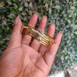 Gold Tone anti tarnish kada bracelet