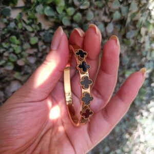 Black Gold Tone anti tarnish kada bracelet