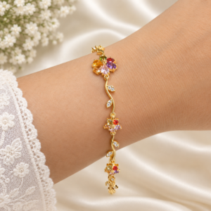Gold Tone anti tarnish hand bracelet