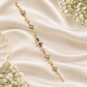 Gold Tone anti tarnish hand bracelet